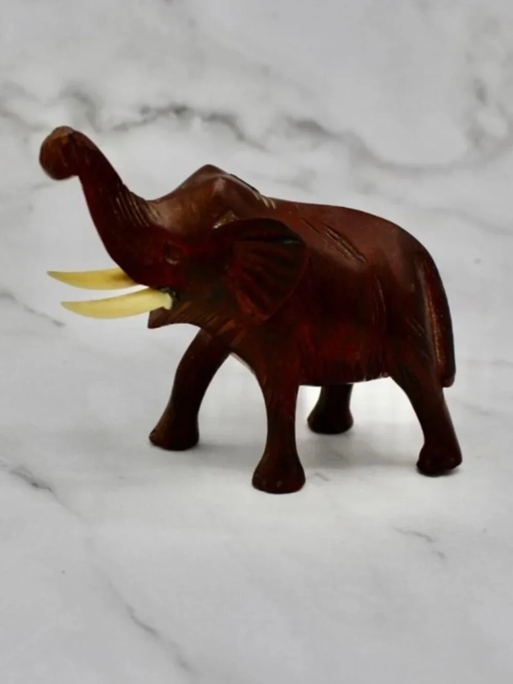 Set of Three Wood Carved Animals
